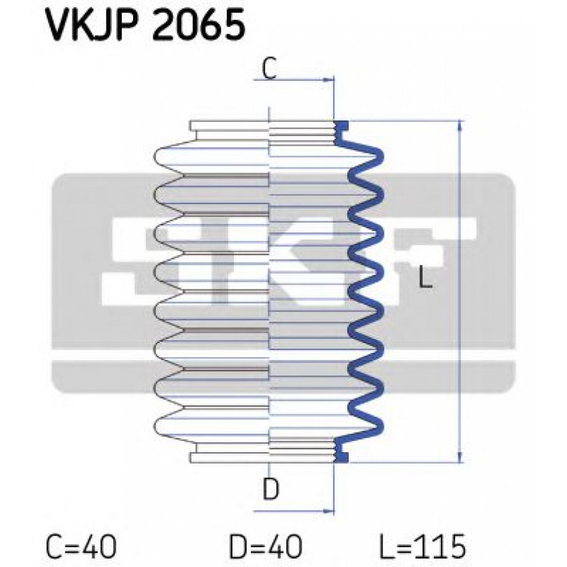 VKJP 2065 SKF - Пильовик привідного валу